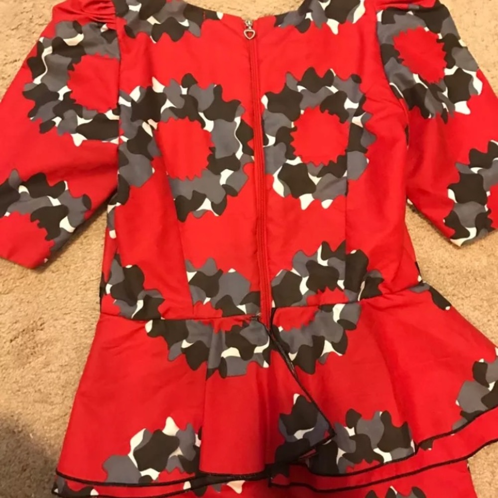 Peplum dress size 4 with tags - Picture 7 of 8