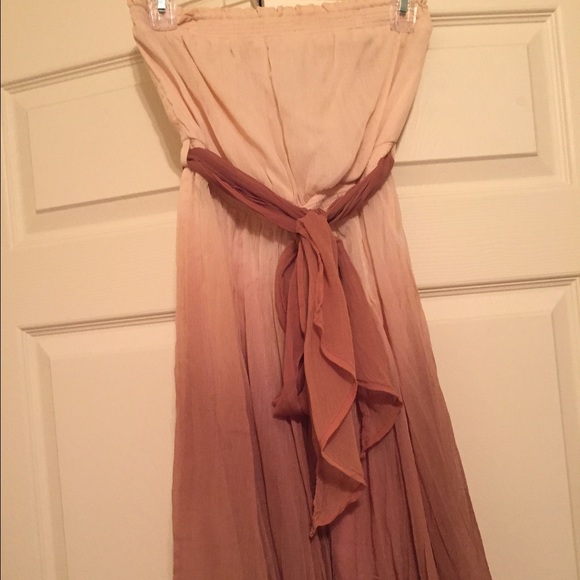 FINAL SALE!! Dusty Rose Ombré strapless dress