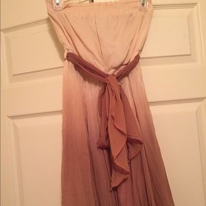 FINAL SALE!! Dusty Rose Ombré strapless dress