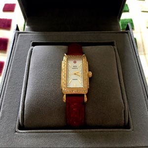 MICHELE Watch - Rose Gold w/pavé diamonds.