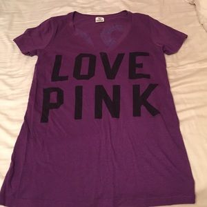 Purple PINK v-neck size large