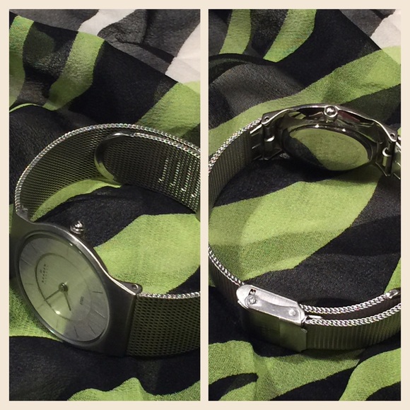 Skagen Women's 233SSS Silvertone Watch - Picture 2 of 4