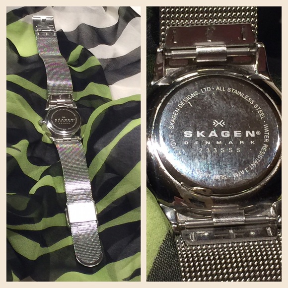 Skagen Women's 233SSS Silvertone Watch - Picture 3 of 4