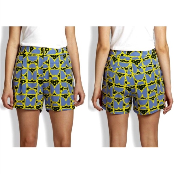 NWT 10 Crosby Derek Lam silk shorts size 4