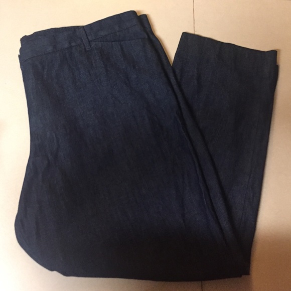 Gap slim cropped denim trousers