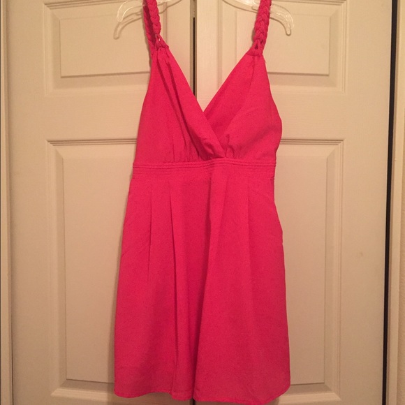 Bubblegum pink open back dress