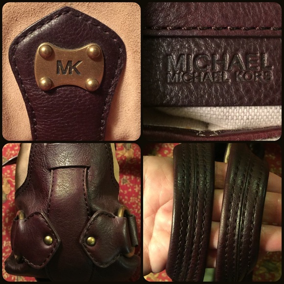 MICHAEL KORS Suede Leather Walnut Handbag - Picture 3 of 4