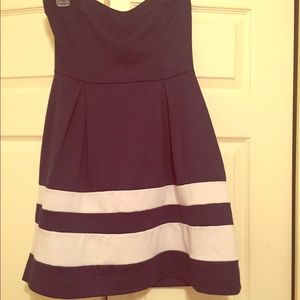 FINAL SALE!! Strapless nautical dress