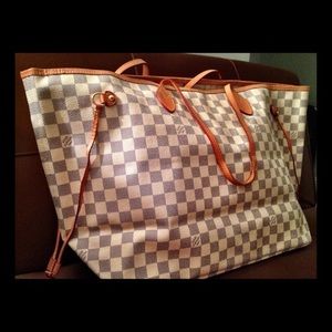 Authentic LOUIS VUITTON Never Full GM Damier