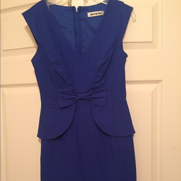 Blue structured dress from Modcloth
