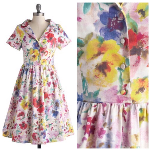 Modcloth Myrtlewood Paint a Picturesque Dress