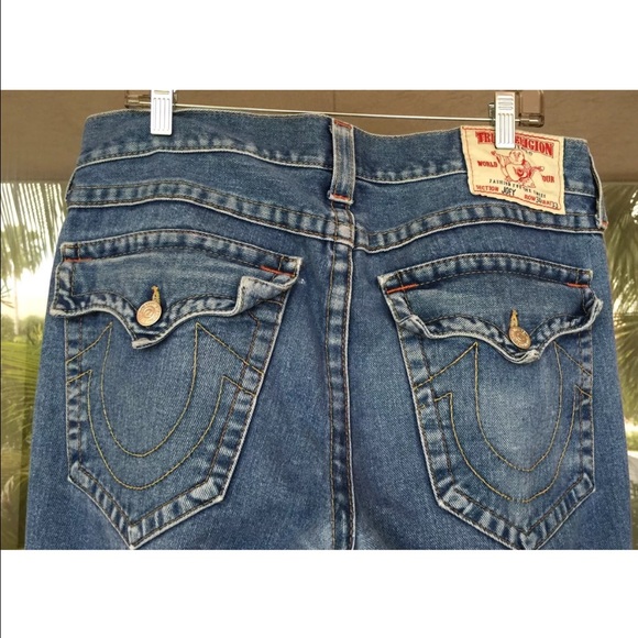 True Religion Women Light Blue Jeans Sz 34 * 30