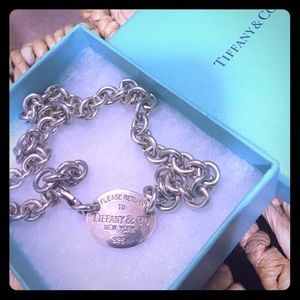Authentic Tiffany and Co Tag Necklace, 15 in Authentic Tiffany and Co Tag Necklace, 15 in