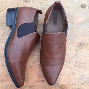 Forever 21 Cognac ankle boots