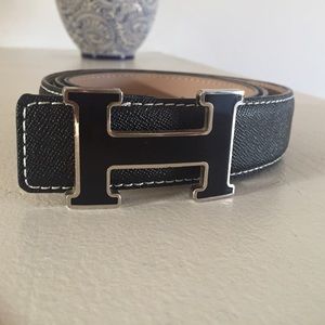 Hermes enamel H belt