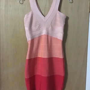 💗💛only worn 1x BEBE OMBRÉ DRESS💛💗