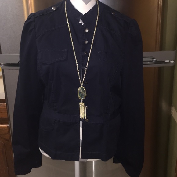 Loft blue military jacket