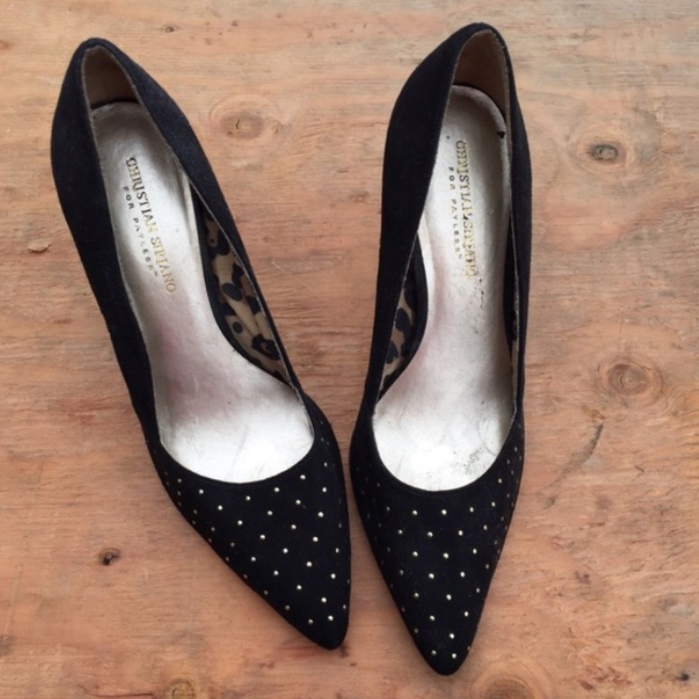 Black Studded Heels