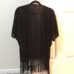 Fringe cardigan