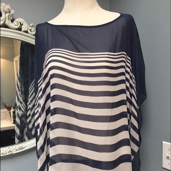 Sheer poncho type top