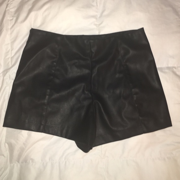 Forever 21 High Waisted Faux Leather Shorts