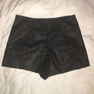 Forever 21 High Waisted Faux Leather Shorts