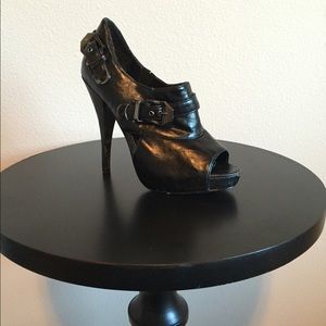 **END OF MONTH SALE** High Heeled Open Toed Bootie