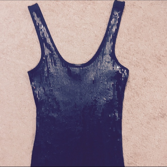 Sequence black sparkly tank! - Picture 2 of 3