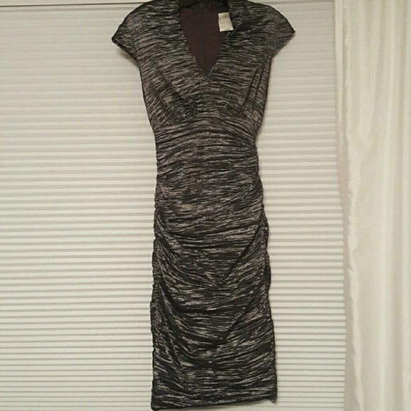 Nicole Miller  ruched dress. Excellent condition!