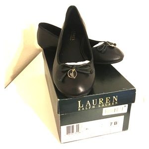 New Ralph Lauren black flats