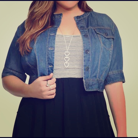 Torrid Size1 Blue Crop Soft Denim Jacket