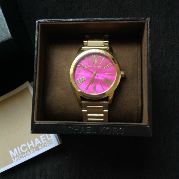 Gold and Pink Michael Kors watch - Picture 1 of 4