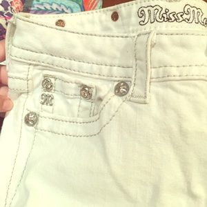 White Miss Me Jeans