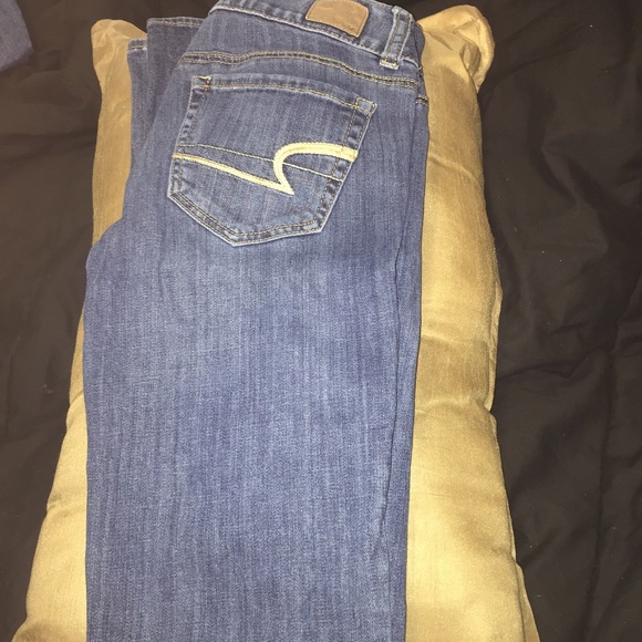 American Eagle Kickboot Blue Jeans