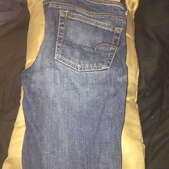 American Eagle Kickboot Blue Jeans