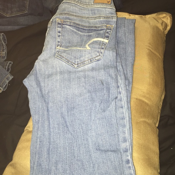 American Eagle Kickboot Blue Jeans