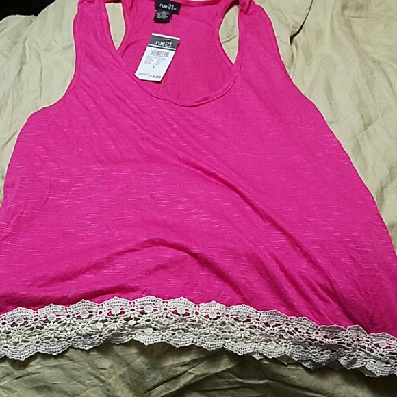 Rue 21 NET pink tank top