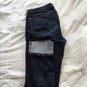 Gap straight cuff jeans 3/4 length
