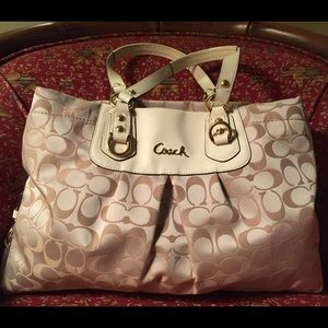 Coach Ashley Signature Sateen Carryall Handbag