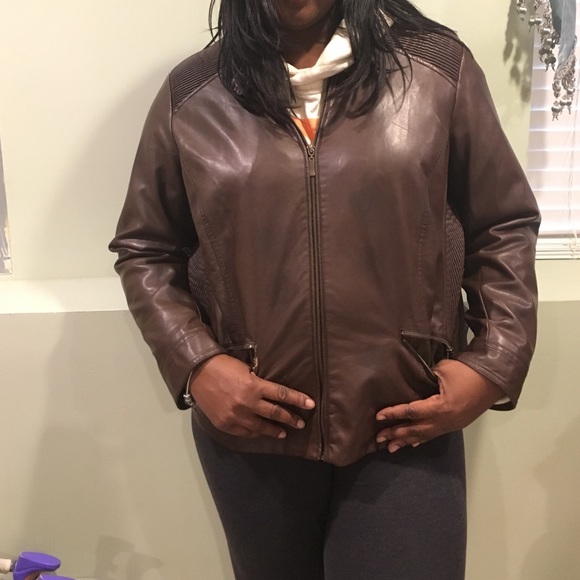 Lane Bryant Leather Jacket - Picture 1 of 3