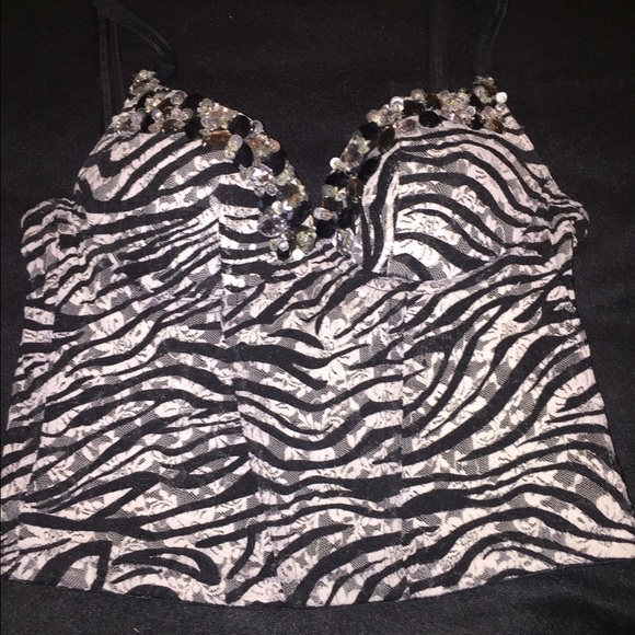 Arden B corset cropped top