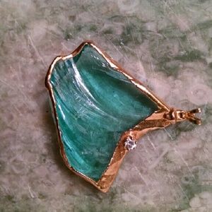 Gilded Gemstone pendant