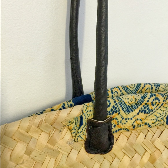 ✨Straw Tote Bag w/Liner - Beach/Picnic/Shopping✨ - Picture 4 of 4