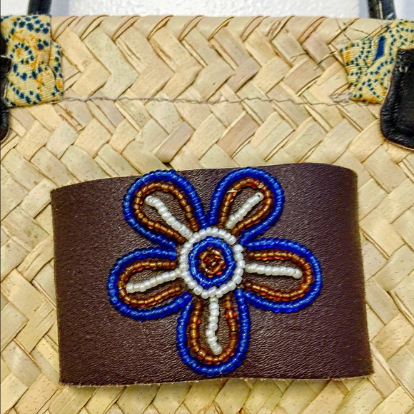 ✨Straw Tote Bag w/Liner - Beach/Picnic/Shopping✨ - Picture 3 of 4