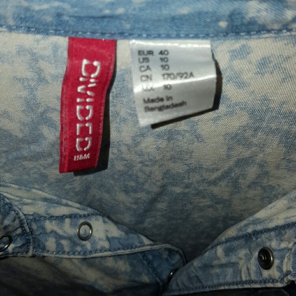 H&M Stone wash button down - Picture 2 of 3