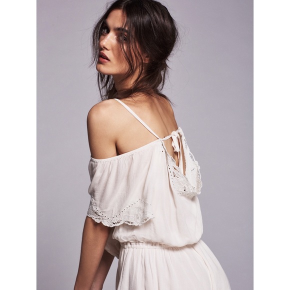 Free People White Romance Romper - Picture 3 of 4