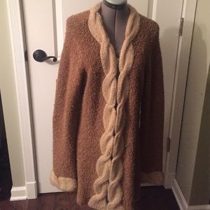 Anthropologie Sleeping on snow sweater coat