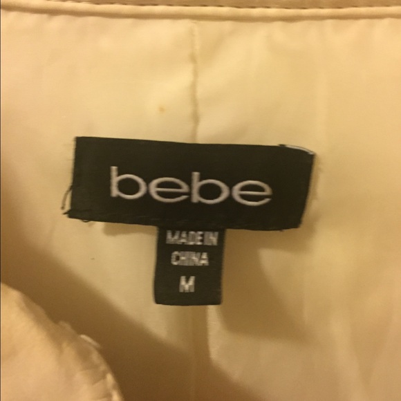 Bebe white crop jacket size m - Picture 2 of 2