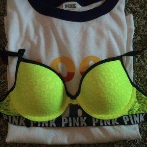 💛LEOPARD LACE PUSH UP BRA💛