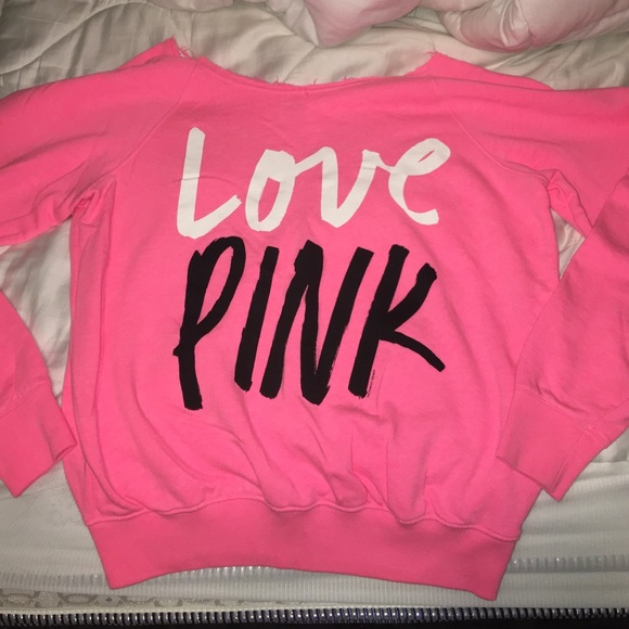 Off Shoulder PINK Long Sleeve